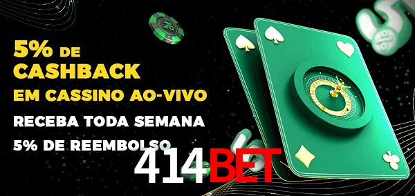 Promoções do cassino ao Vivo 414bet